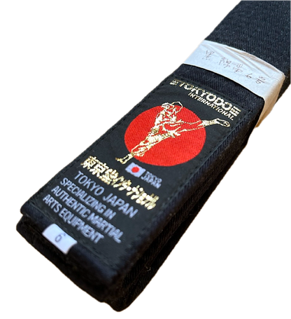 Tokyodo Black Belt Cotton Standart quality (4cm width) - Size 6 (310cm) Tokyodo