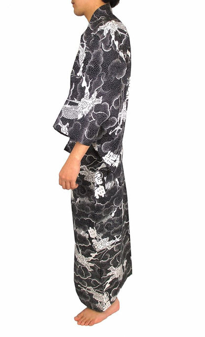 Men’s Ryujin Yukata  Dragon Japanese Cotton Yukata - Made in Japan