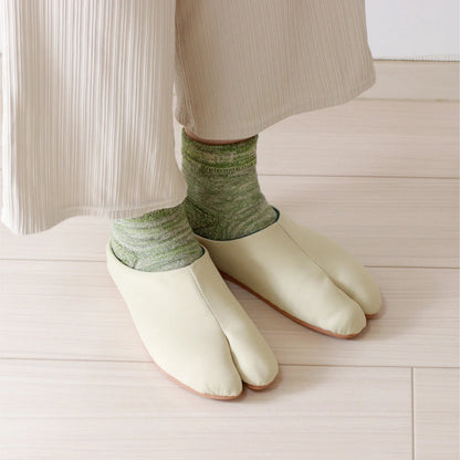 ASSABOOTS Split-Toe Socks Green Wasabi -Made in Japan