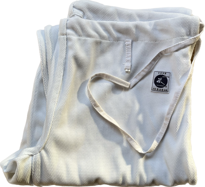 Aikido Pants - White Polyester Aikikai Tozando KUH (Size 5)