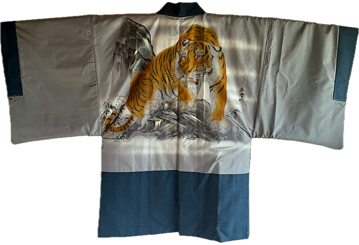 Antique Japanese Haori for Men – “Tora” the Majestic Tiger