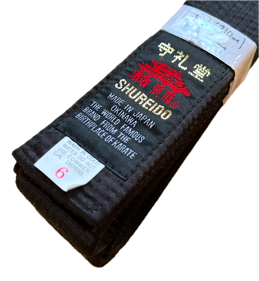 Shureido Black Belt Satin Standard BA Size 6 (310cm) Shureido