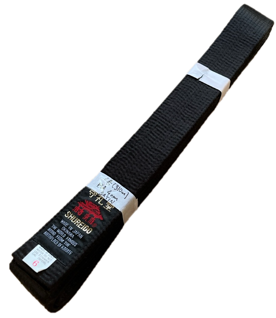 Shureido Black Belt Satin Standard BA Size 6 (310cm) Shureido