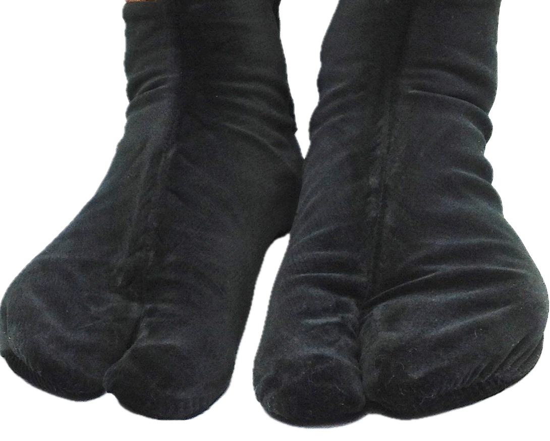 Deluxe Ninja Winter Tabi - Black Cotton (27.5cm)