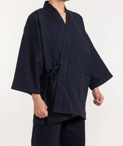 Deluxe Sashiko AtsuOri Premium Samue Cotton Made in Enshū Japan BujindoShop