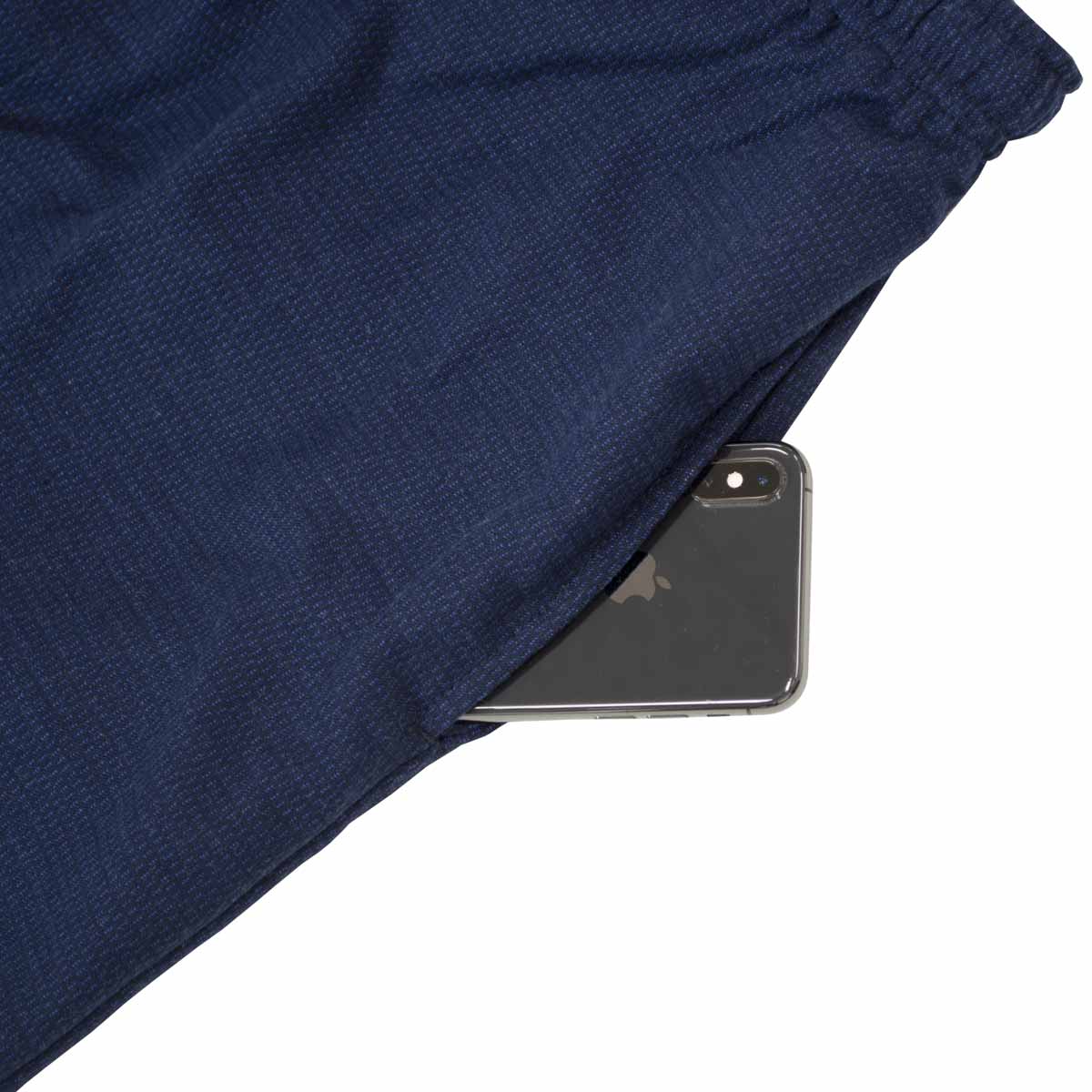 Deluxe Samue NijuOri Double-layered Indigo Dye Cotton Size:2L Made in Kurume Japan BujindoShop