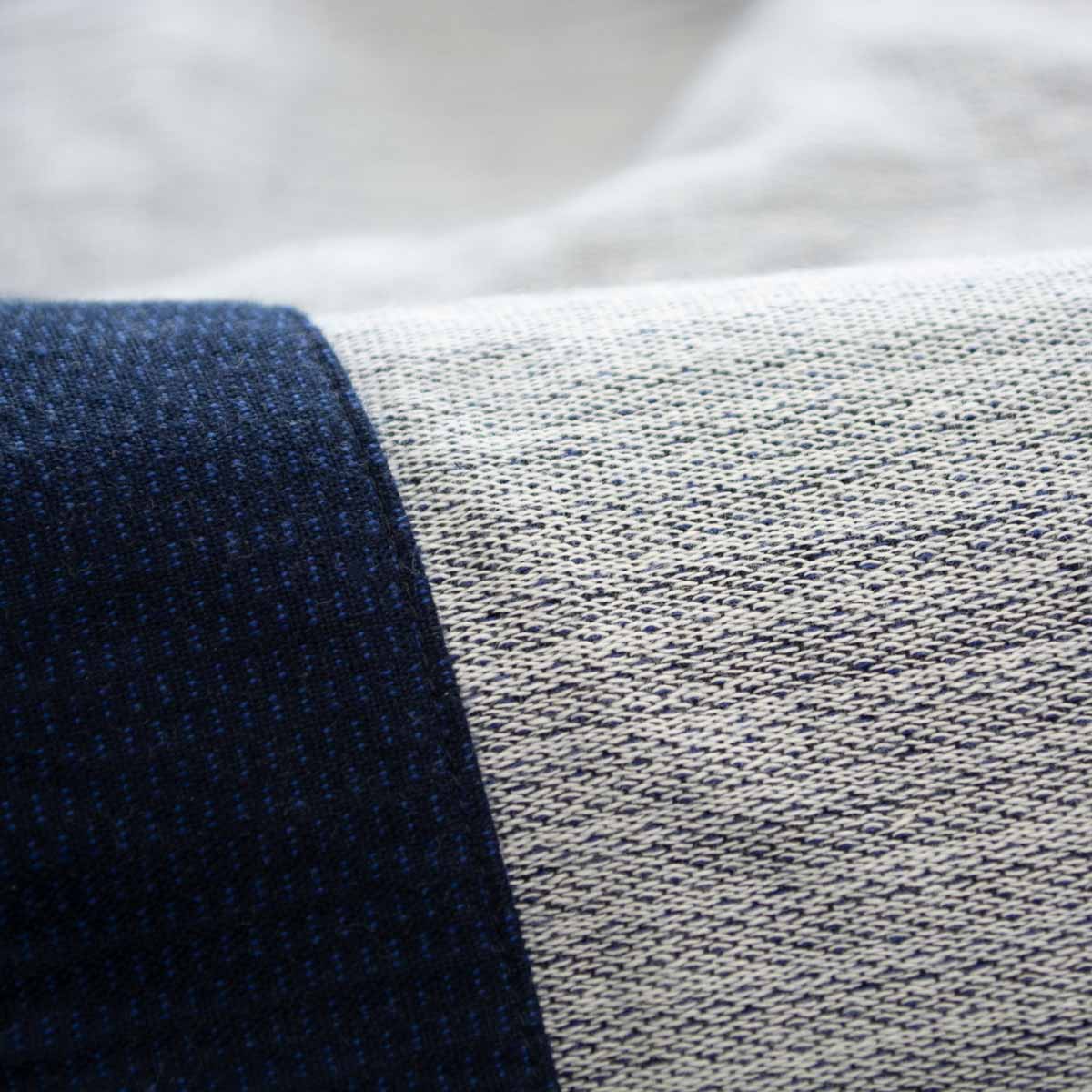 Deluxe Samue NijuOri Double-layered Indigo Dye Cotton Size:2L Made in Kurume Japan BujindoShop