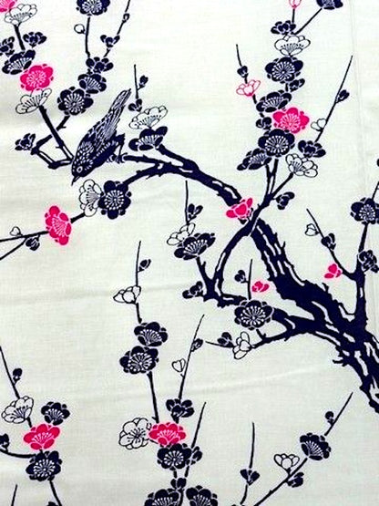 Women’s Yukata Ume – Japanese Plum Blossom Kimono – Made in Kyoto Japan