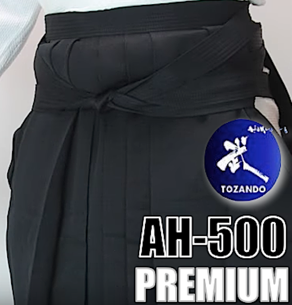Hakama Aikido Aikikai Premium - Navy Blue (Size 28.5) | Tozando AH-500 HandMade in Japan