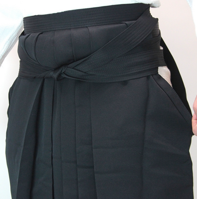 Hakama Aikido Polyester Navy Blue (Size 24) | Tozando AH-400