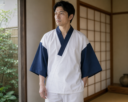 Japanese Hanjuban – Made in Japan Cotton Shitagi Undergarment
