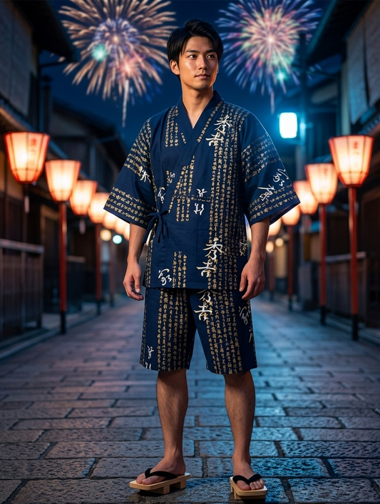Hideyoshi Shogun Men’s Jinbei - Made in Kyoto, Japan