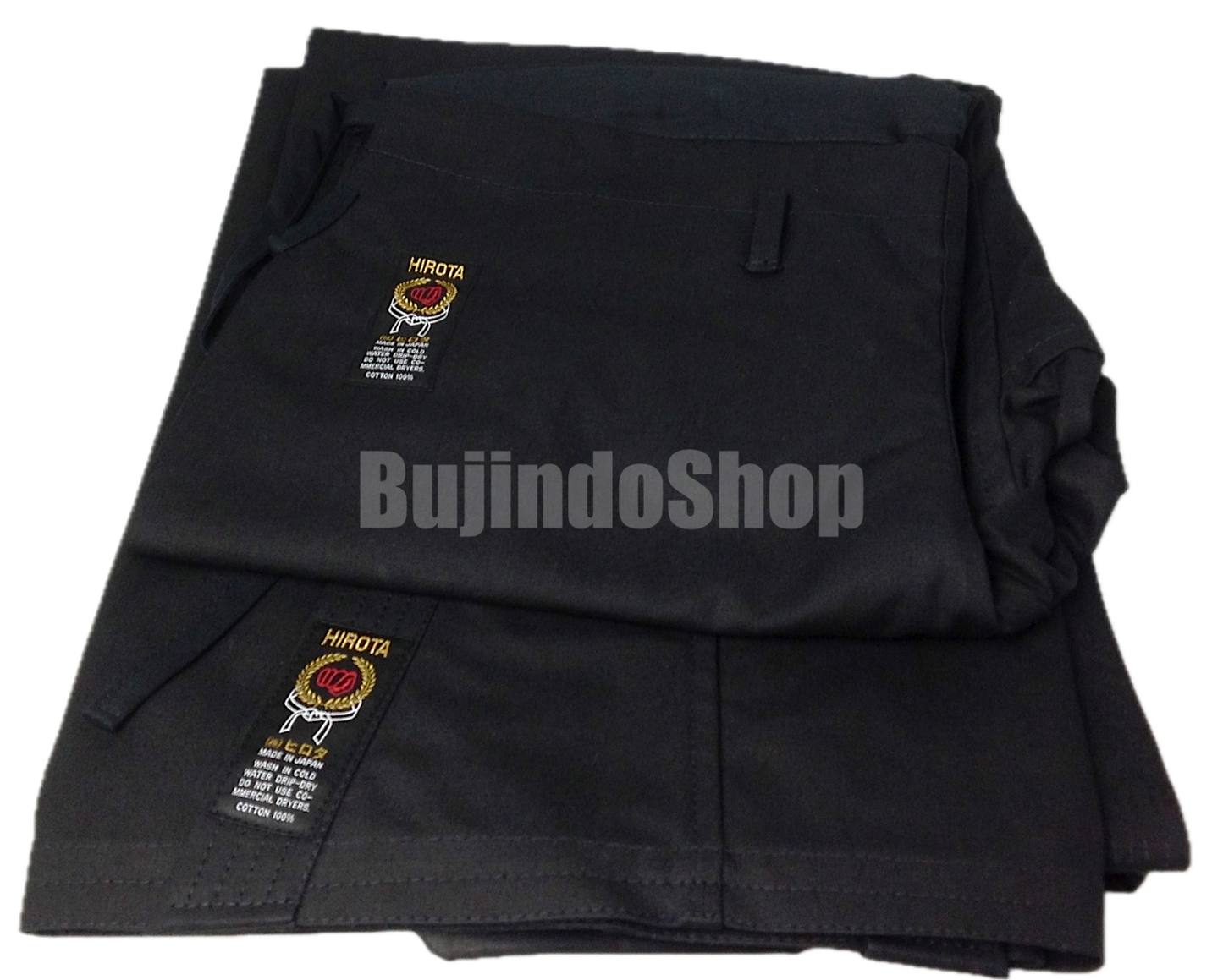 Hirota KB-11 Black Cotton Uniform, Medium-Weight