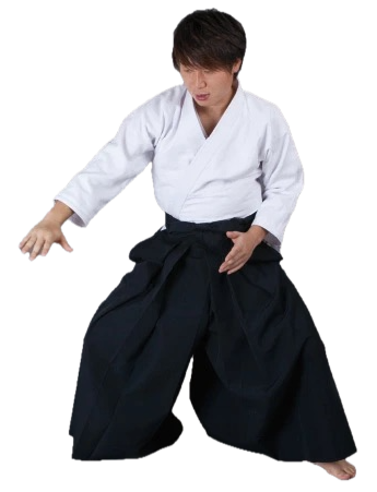 ISAMI Aikido Aikikai Hakama - Navy Blue, Size 26 (Made in Japan)