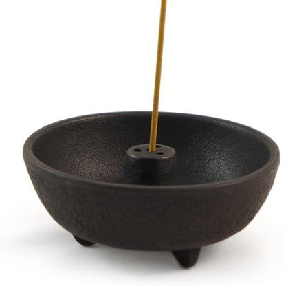 IWACHU Japanese Cast Iron Incense Holder – Black Fountain