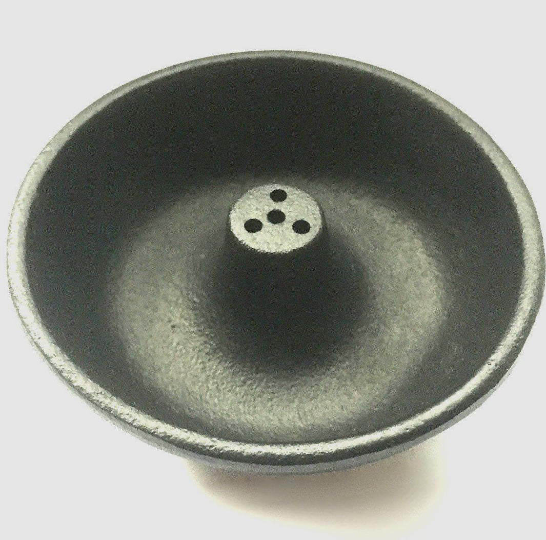 IWACHU Japanese Cast Iron Incense Holder – Black Fountain
