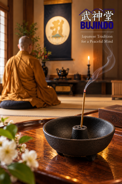 IWACHU Japanese Cast Iron Incense Holder – Black Fountain