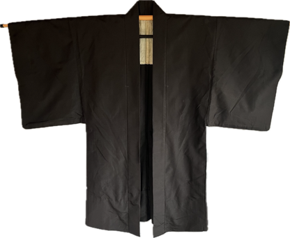 Iaido Traditional Japanese Haori for Men – Wild Silk (Brown/Night) | Limited Offer