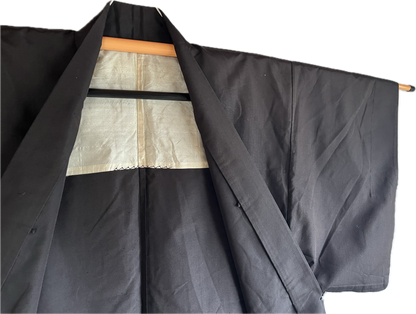 Iaido Traditional Japanese Haori for Men – Wild Silk (Brown/Night) | Limited Offer