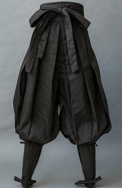 Iga Ninja Hakama Pants Tatsukebakama Black Polyester