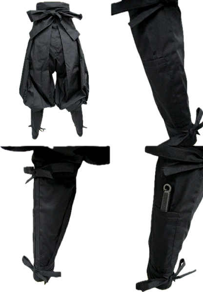 Iga Ninja Hakama Pants Tatsukebakama Black Polyester