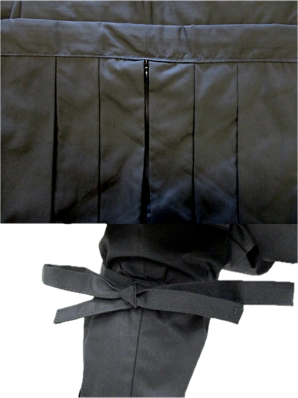 Iga Ninja Hakama Pants Tatsukebakama Black Polyester