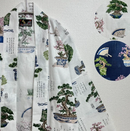 Traditional Japanese Bonsai  Hanten Jacket  Made in Japan