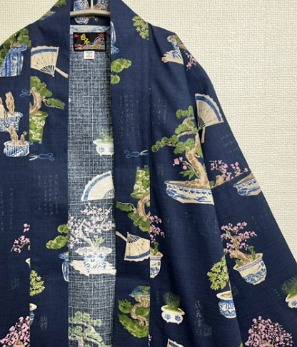 Traditional Japanese Bonsai  Hanten Jacket  Made in Japan