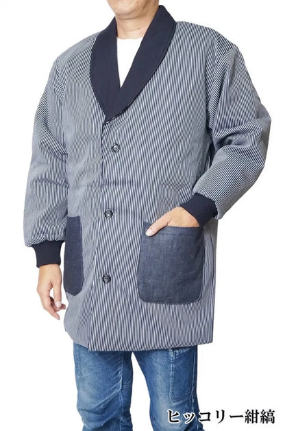 Japanese Denim Hanten Jacket – Kojima Denim Padded Winter  – Made in Japan
