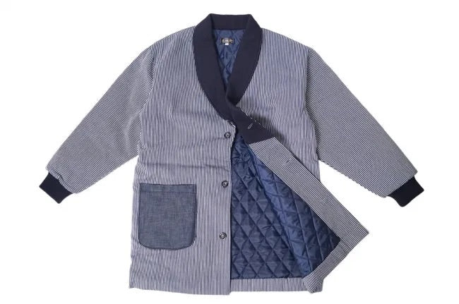 Japanese Denim Hanten Jacket – Kojima Denim Padded Winter  – Made in Japan