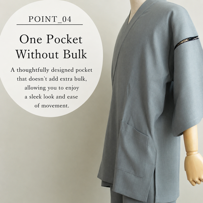 Japanese Linen-Like Jinbei for Men – Made in Japan | Lightweight Summer Wear