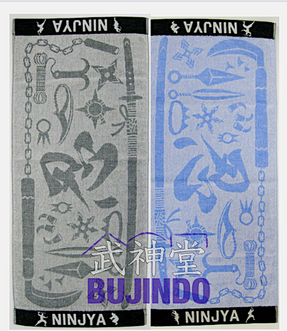Japanese Ninja Weapons Jacquard Face Towel – Made in Japan