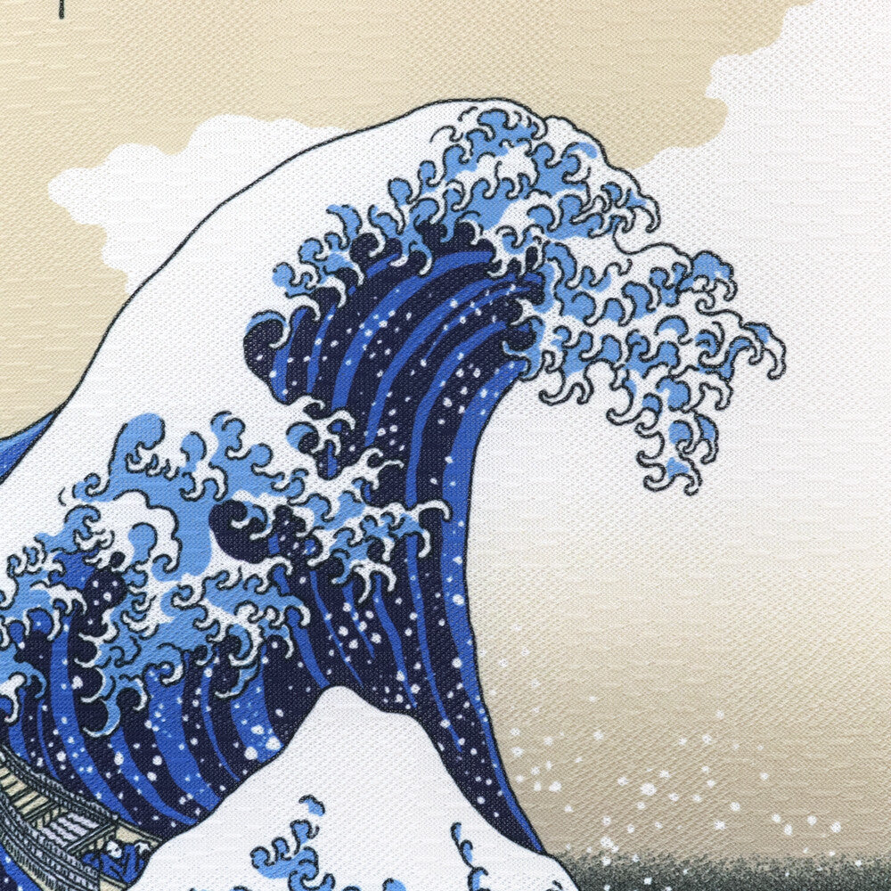 Japanese Wall Tapestry “Shiranami” – Great Wave of Kanagawa Style – Made in Japan