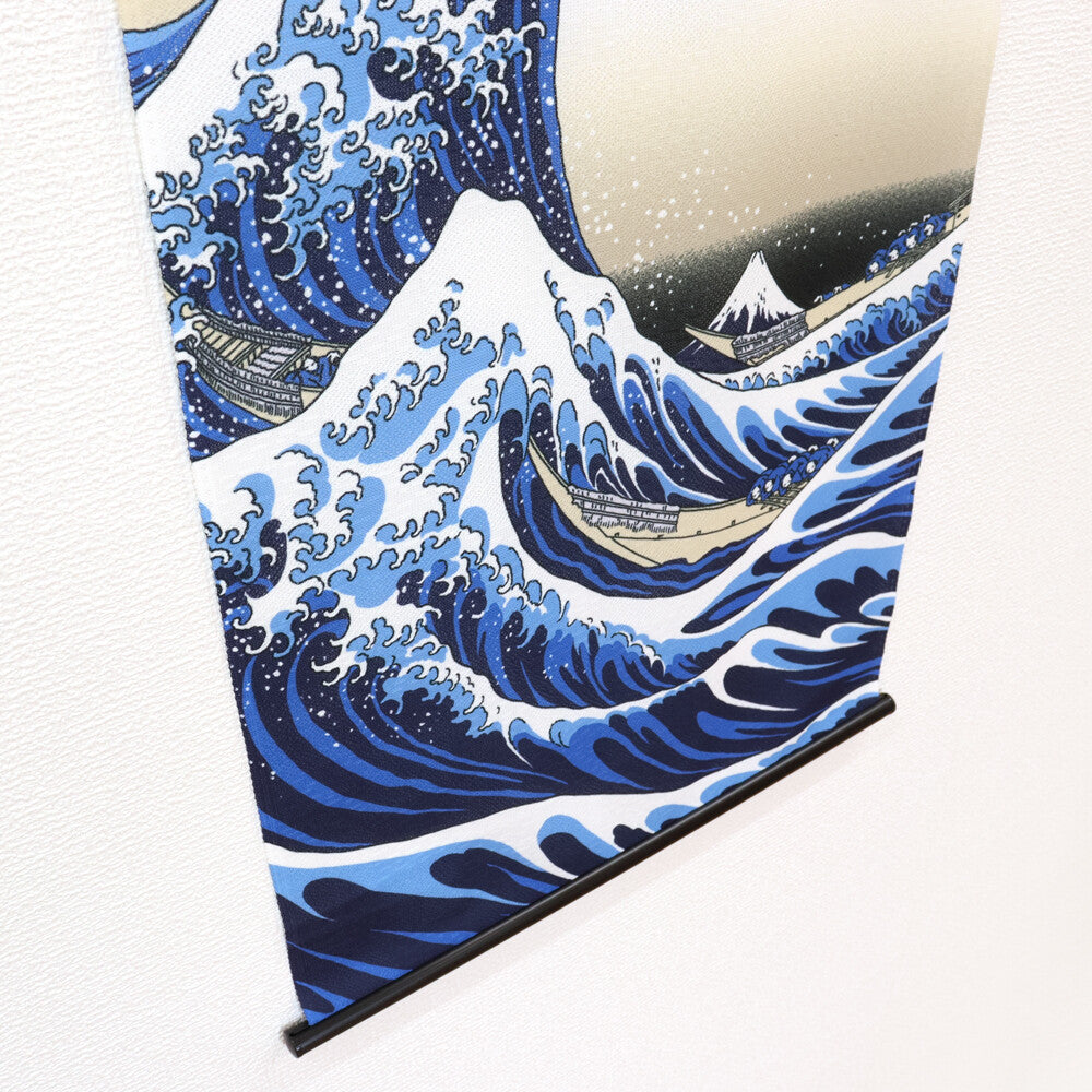 Japanese Wall Tapestry “Shiranami” – Great Wave of Kanagawa Style – Made in Japan