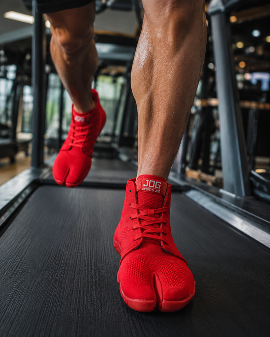 Marugo Sports Jog II Red Japanese Jika-Tabi Shoes