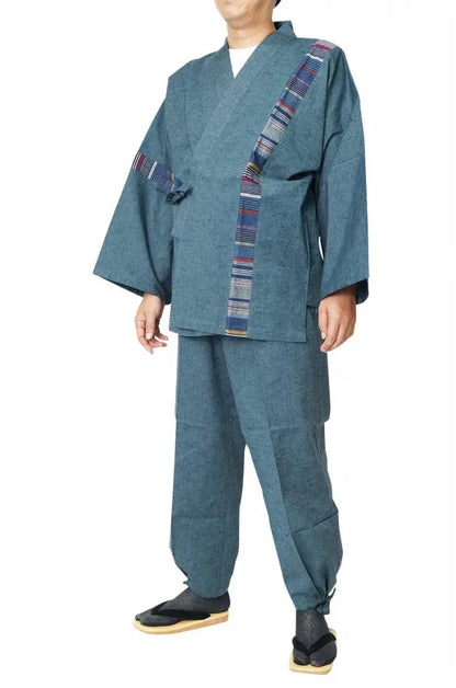Japanese Made Kurume Kasuri Patchwork Samue – Limited Edition