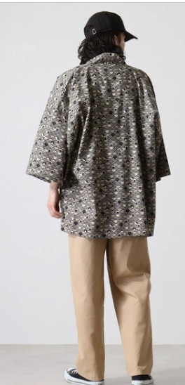 Japanese Wave Cat Summer Hanten – Cotton Nami Neko Jacket Made in Japan