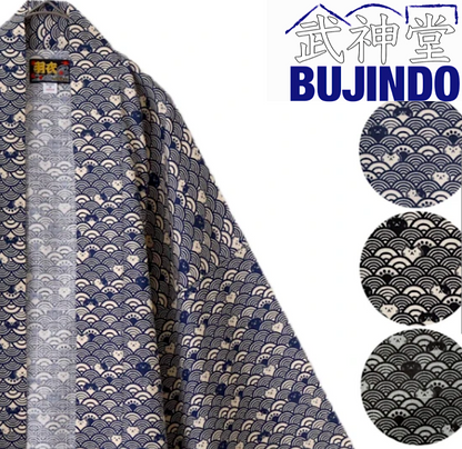 Japanese Wave Cat Summer Hanten – Cotton Nami Neko Jacket Made in Japan