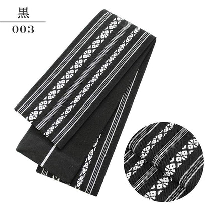Kaku Obi Belt – Traditional Japanese Cotton Sash for Men – Made in Japan