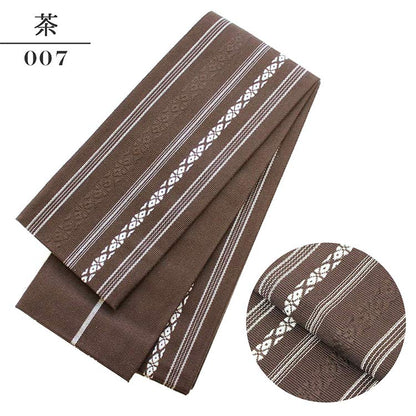 Kaku Obi Belt – Traditional Japanese Cotton Sash for Men – Made in Japan