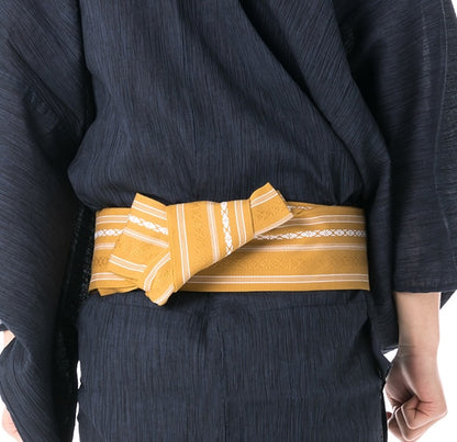 Kaku Obi Belt – Traditional Japanese Cotton Sash for Men – Made in Japan