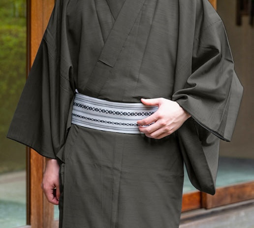 Kaku Obi Belt – Traditional Japanese Cotton Sash for Men – Made in Japan