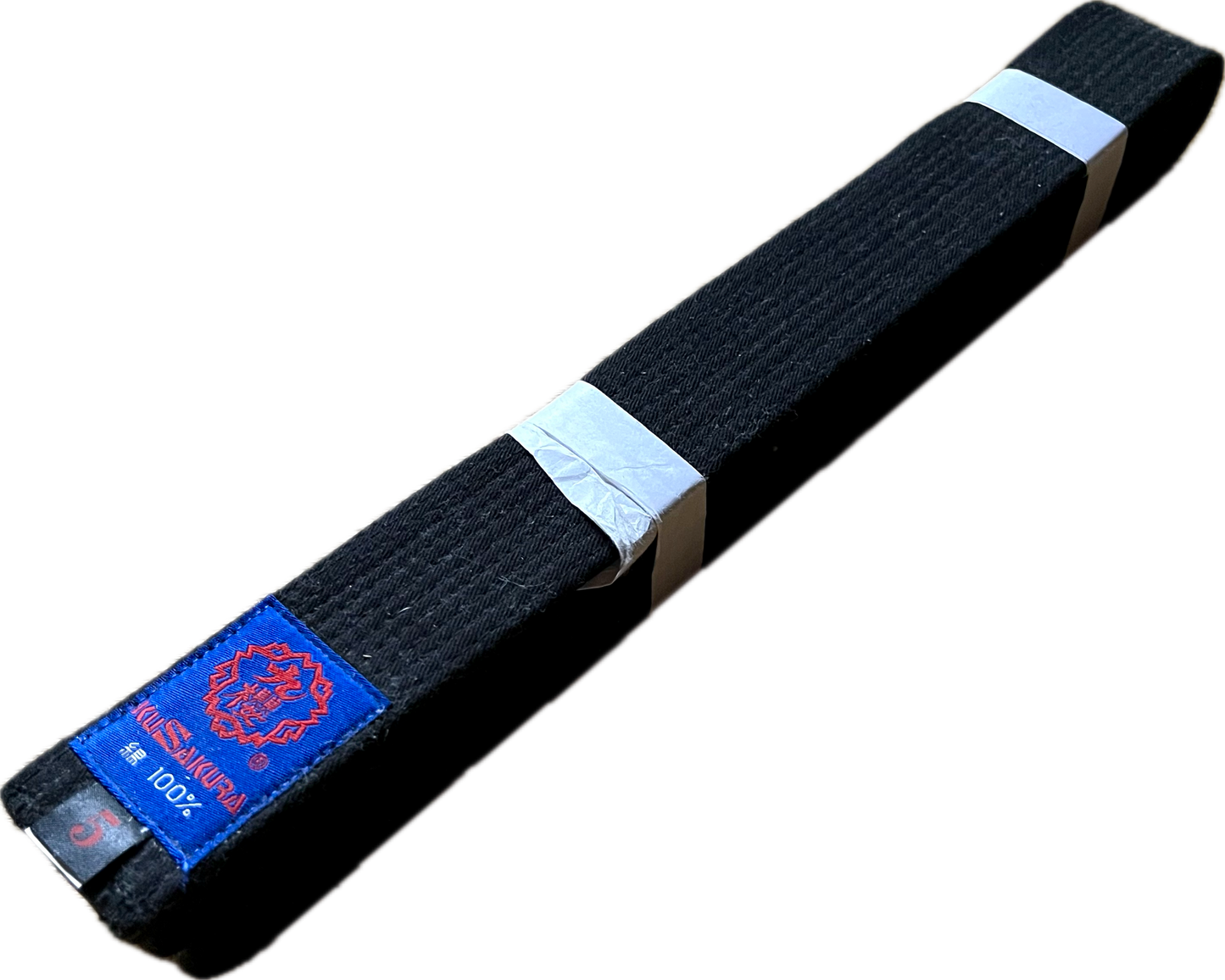 Kusakura Black Karate Judo Martial arts Belt – Size 5 (295cm)