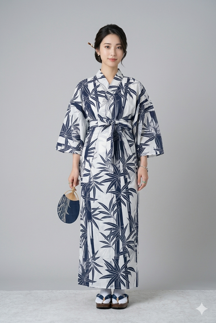 Yukata – Traditional Japanese Summer Kimono Robe – Made in Kyoto Japan ...