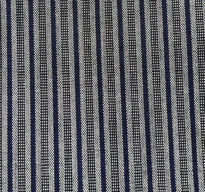 Luxe Iaido Hakama - Blue Marine Striped Shima EMBU - Tozando - Size 24