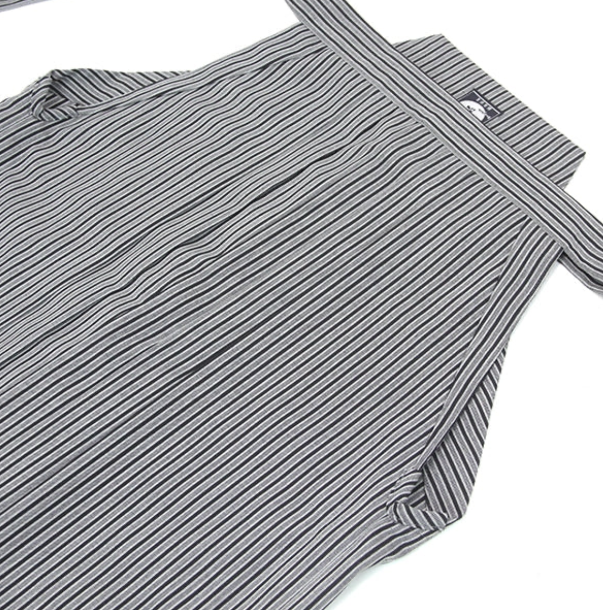 Luxe Iaido Hakama - Blue Marine Striped Shima EMBU - Tozando - Size 24