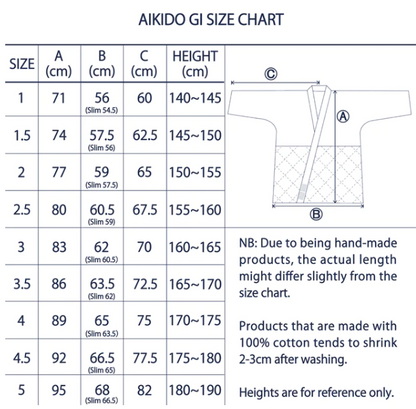 Luxury Aikido Gi - Jacket Double Layer Sashiko Cotton [DO] | Tozando