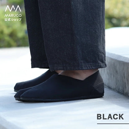 Mannen Tabi Shoes Black Marugo