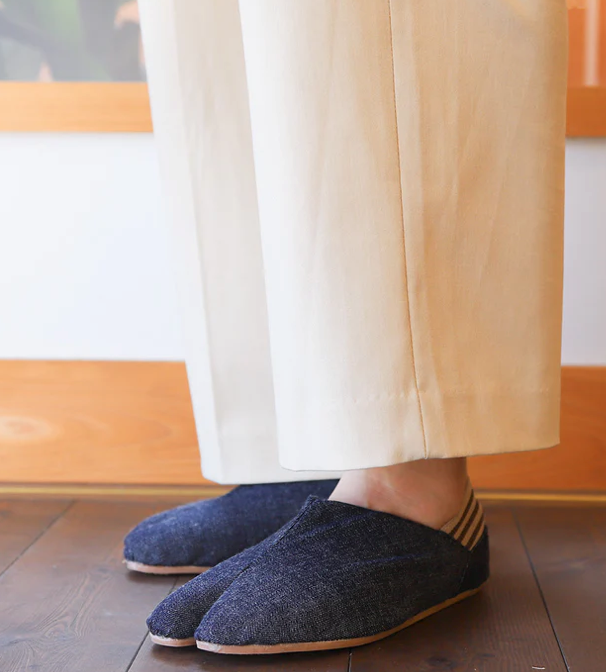Mannen Tabi Shoes Denim Marugo