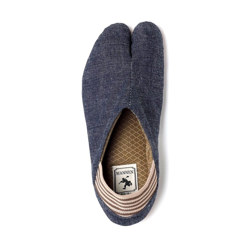 Mannen Tabi Shoes Denim Marugo